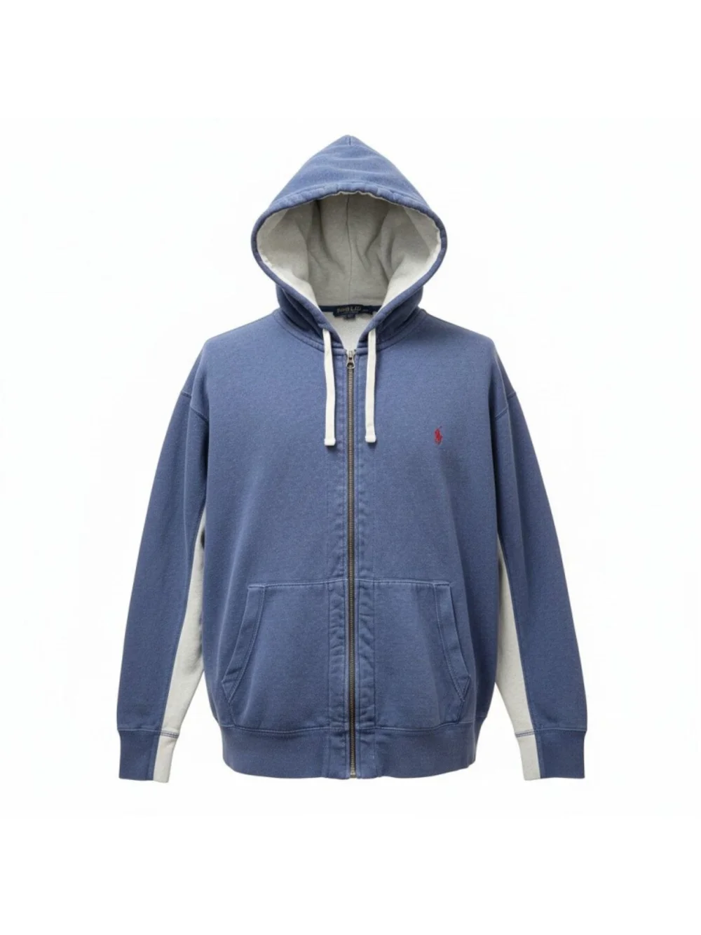 Polo Ralph Lauren Blue Hoodie Long-Sleeves Sweatshirt Drawstring Size 2XB BIG